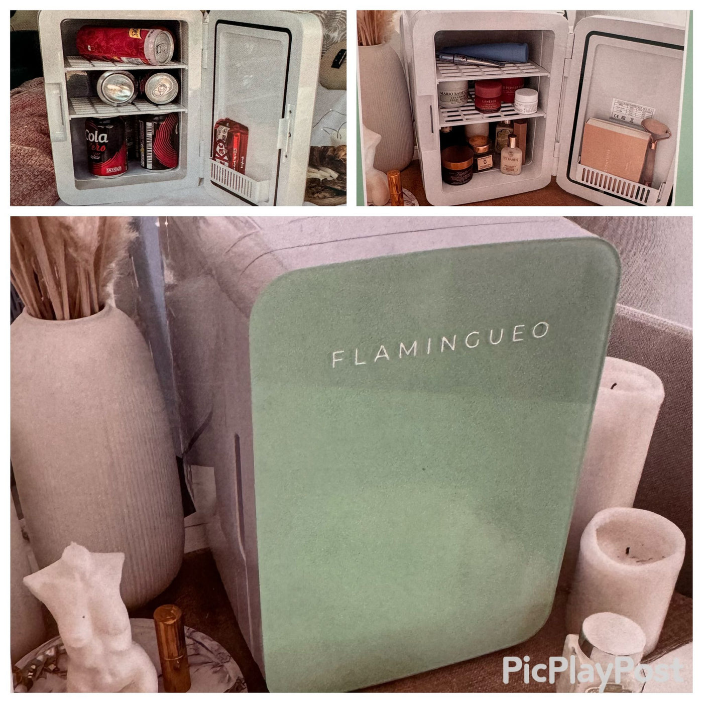 Frigorifero Flamingueo Mini Frigo 10L Frigorifero Piccolo per cosmetici e bevande