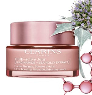 Clarins Multi-Active Day Cream for All Skin Types NIACINAMIDE+SEA HOLLY EXTRACT 50ml Tester 