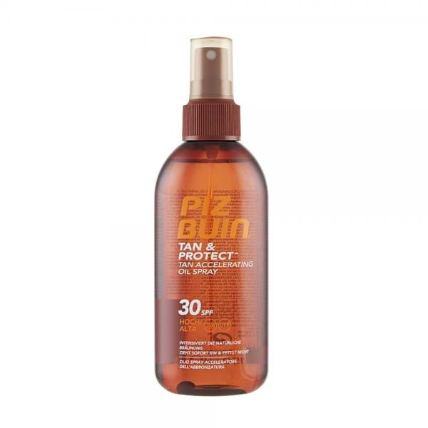 PIZ BUIN TAN E PROTECT TAN ACCELERATOR SPRAY OIL 30SPF UVA AND UVB 150ML TESTER
