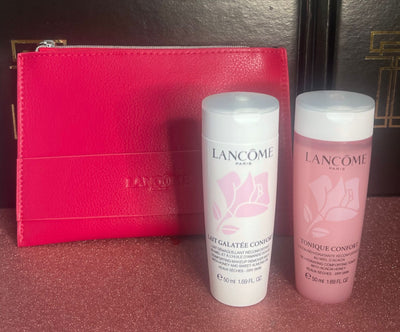 LANCOME KIT POCHETTE PIU' LATTE DETERGENTE E TONICO - Profumo Web