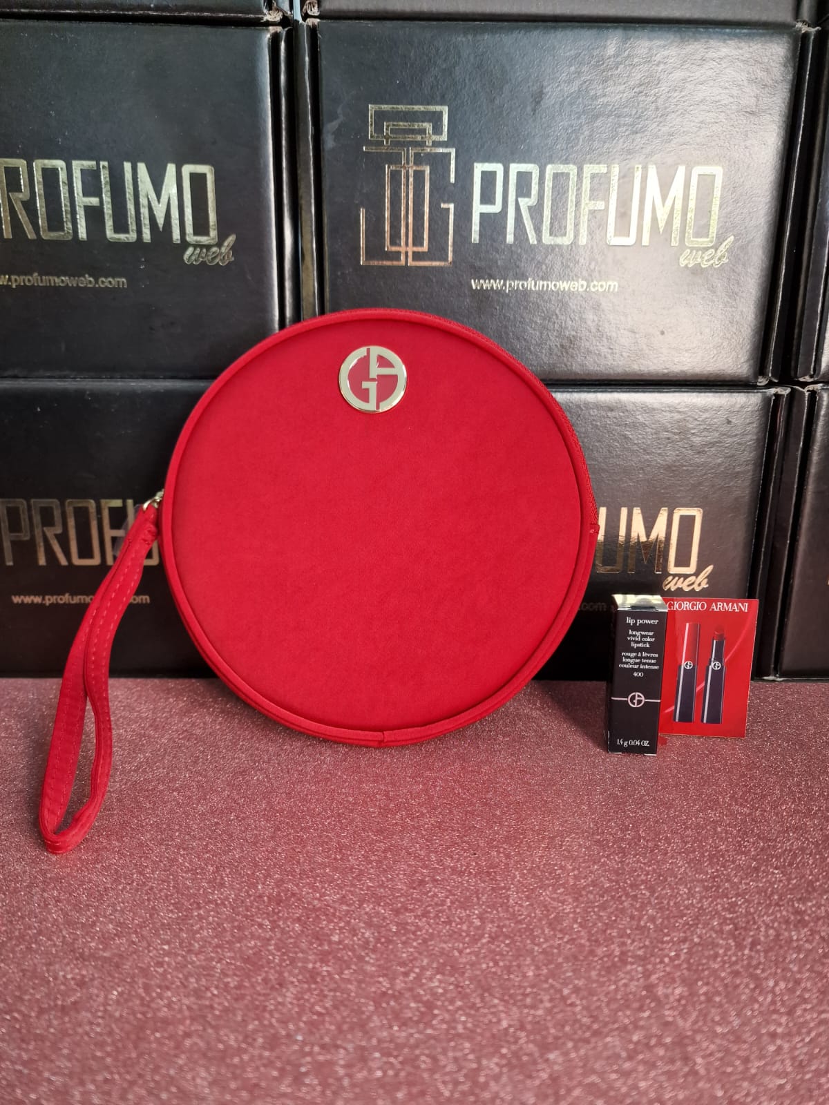 confezione armani borsetta+rossetto - Profumo Web