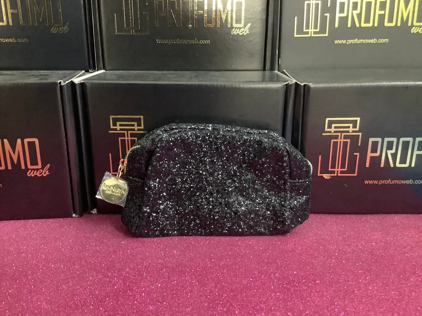 Pochette Estee Lauder Nero Brillantinata - Profumo Web